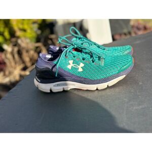 Under Armour Speedform Gemini 2 Women's Running Shoes Teal Navy Blue 1266245-428